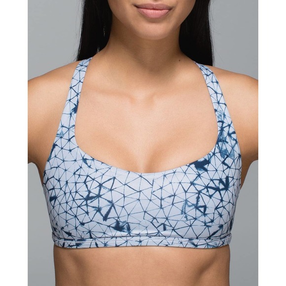 lululemon athletica Other - LULULEMON Free To Be Strappy Sports Bra Wild Star Crushed Deep Navy Size 4